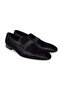 Black Color Laceless Genuine Velvet Men's Shoes