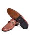 Brown Laceless Genuine Leather Leather Sole Men's Shoes - 3