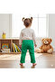 Girl's Green Jeans with Folded Legs and 5 Pockets, Slim Fit - 3