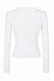 Long Sleeve Ecru Women's Blouse 4547 - 3