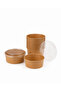 50 Pcs 550 Cc Kraft Salad Bowl + 50 Pcs Transparent Pet Lids - 2