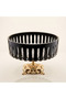 Crystal Cut Handcrafted Sandra Glass Bowl - Aura Series - Presentation Bowl - 2
