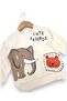 Baby Boy Seasonal 2 Thread Elephant and Lion Printed 1-2-3-4 Years Old 2-Piece Top and Bottom Tracksuit Set - 4