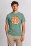 Citrus Patterned Graphic Printed T-Shirt - Green