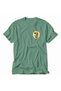 Retro Apple Themed Print T-Shirt - Green - 5