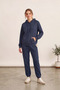Women's 3 Threaded Yarn Hooded Sweatshirt and Jogger Bottoms Set Premium Hooded Sweatshirt and Jogger Bottoms Set Laci - 2