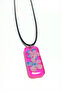 Snowball Flower Rectangular Epoxy Pendant