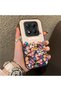 Redmi Note 14 Pro 5g Compatible Silicone Edge Hard Back Case Couple Phone Case with Floral Pattern - 3