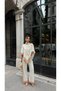 Shawl Detailed Patterned Blouse and Pants Set - 3