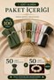 Fabric Napkins 50-Pack |   Napkin Ring Gift Set, Complete with 100 Pieces - 4