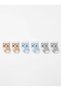3 Pairs of Car Patterned 100% Cotton Flexible Antiallergic Brown Blue Gray Male Newborn Baby Socks (0-1 Year Old) - 2