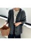 Women's Oversized Soft Basic Cardigan with Tassel Detail - 2