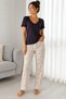 Women's Cotton Heart Patterned Pajama Set