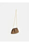 Brown Chain Strap Women's Shoulder Bag - 2