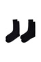 Set of 2 Thin Cotton Patterned Socks - 2