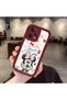 Redmi Note 12 Pro 5g Compatible Case Camera Protector Minnie Pattern Burgundy Lover Couple Silicone Phone Case