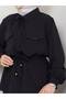 Women's Hijab Skirt and Jacket Set Double Fabric - Women's Top and Bottom Two-Piece Set - 3