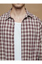 Regular Fit Long Sleeve Plaid Men's Shirt - 4