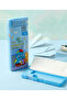 Functional Pencil Case Dinosaur Stress Wheel Pencil Holder with Sharpener - Turquoise Dinosaur