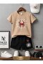Summer Children's T-Shirt Shorts Unisex (Spider Web Printed)