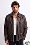 معطف جلدي رجالي من Brshk Model Relaxed fit Dört Mevsim Viral - 2