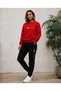 Zero Collar Sweat Suit 2-Piece Combination Winter Thin Puffy Los Angeles Printed Women's / Men's Unisex Model