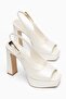 Platform High Heel Wedding Dress Shoes - 4