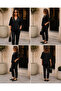 Women's Short Sleeve V-Neck Buttoned Blouse - 5