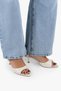 Women's Seina Ecru Skin Mini Heeled Slippers - 2