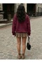 Cute Bear Printed Oversize Cut with Crew Neckline, Modern Style Casual Comfortable Sweatshirt - 4