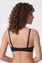 Women's Black Supported Push up Soft Bra - 3