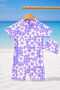 Girl's Full Body Swimsuit with Back Zipper, Digital Printed Boneli - 5