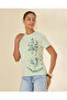 Women Mint Printed T-Shirt