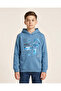 Senior Boy Blue Graphic Hooded Sweatshirt