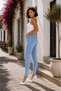 Women's High Waist Lycra Skinny Tight-Legged Pants - 2