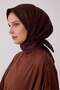 Brown Geometric Pattern 100% Twill Silk Scarf 4425-31
