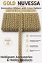 Gold Nuvessa Wicker Cross Design Decorative Ribbon 5 Meters Packaging Decoration Ribbon