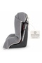 Child Car Seat Cover with Snap Fasteners Gray 100% Natural Cotton Special Design 75X115 cm Muslin Fabric - 3