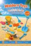 Toys Lux 24 Piece Wheelbarrow Ship Large Medium Size Bucket Shovel Set Beach Sand Play Set