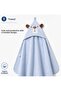 Hooded Embroidered Baby Bathrobe Set of 3 (Bathrobe + Towel + Slippers) - 2