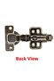 Piston Hinge with Brake Kitchen Wardrobe Cabinet Furniture Door Cover Metal Flat Chrome Stone Hinge - 4