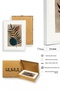 White Wooden Framed 3 Piece Set Painting Huhu483 - Triple Painting Set White Frame - 2