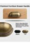 Tas Midye Çanak 128 mm Antique Yellow Cabinet Drawer Cloakroom Furniture Handle 1 Pc