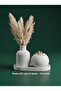 مجموعة مزهريات بامباس ثلاثية وأواني زهور للنباتات العصارية للزينة