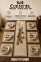 7 Piece Monika Tableware Set 1 Runner 6 Placemats 100% Cotton Buldan Fabric Tasseled Bohemian 40X110 Table Set - 8