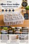 6-Compartment Plastic Water Cup Carrying and Storage Box, 26 X 18 X 11 Cm.