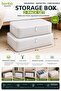 Storage Bag Set of 2 60X40X20 cm Under-Bed Storage Bag with Zipper Quilt Blanket Clothing Organizer Multi-Purpose Storage Box 2 Pieces