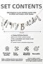 Silver Happy Birthday Banner Silver Birthday Party Ornament Hanging Letter Decoration - 3