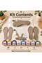 Natura Cotton Baby Hand Knitting Sandal Making Kit – Sole, Thread, Belt Set and Template Included