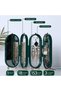 Folding Mirrored Jewelry Organizer Storage Hanger Box Mirror for Earrings Necklaces Bracelets - 4